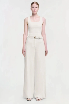 Reinforced Elbow Patches Ramaina Tank Ivory