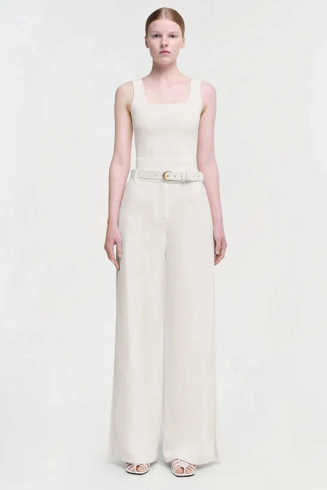 Reinforced Elbow Patches Ramaina Tank Ivory