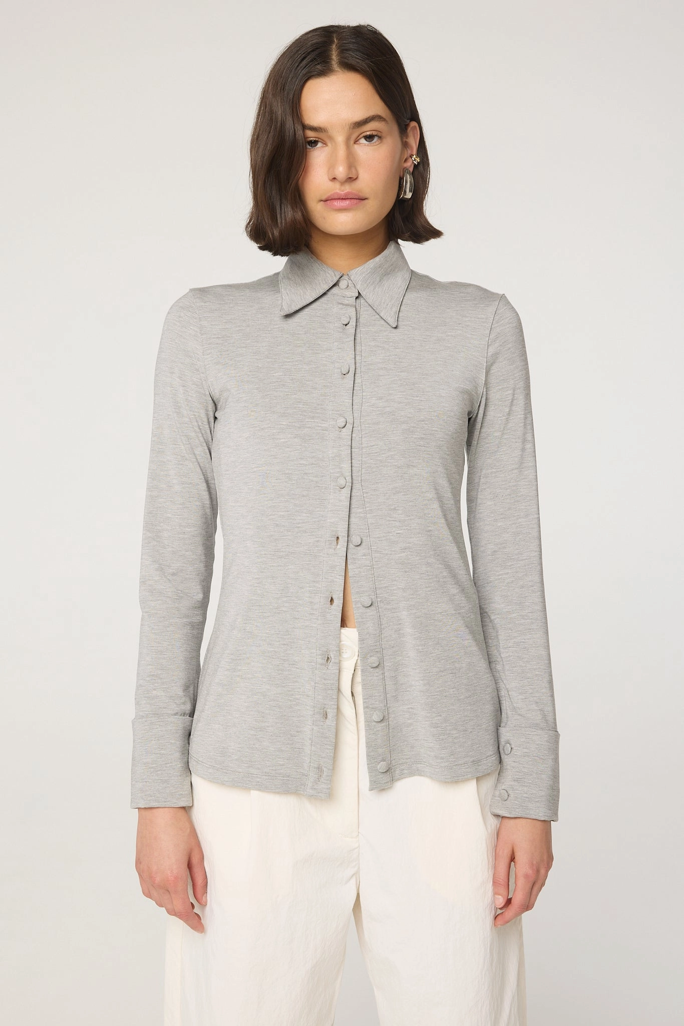 SPAZZI TOP Stretch waistband Ribbed Knit Fabric
