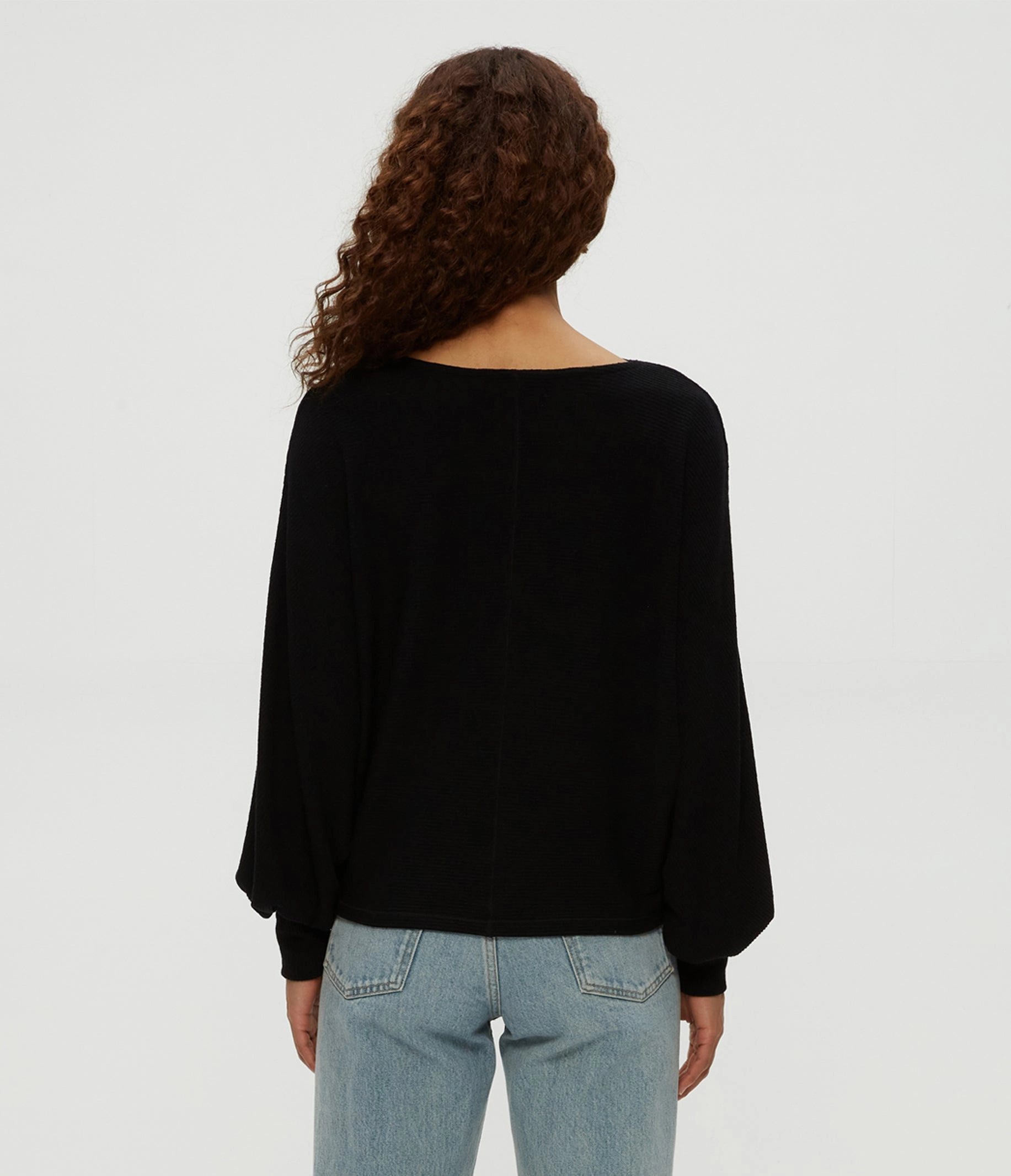 ROXY BALLOON SLEEVE TOP Shape Retention Fabric All Season Wear Fabric