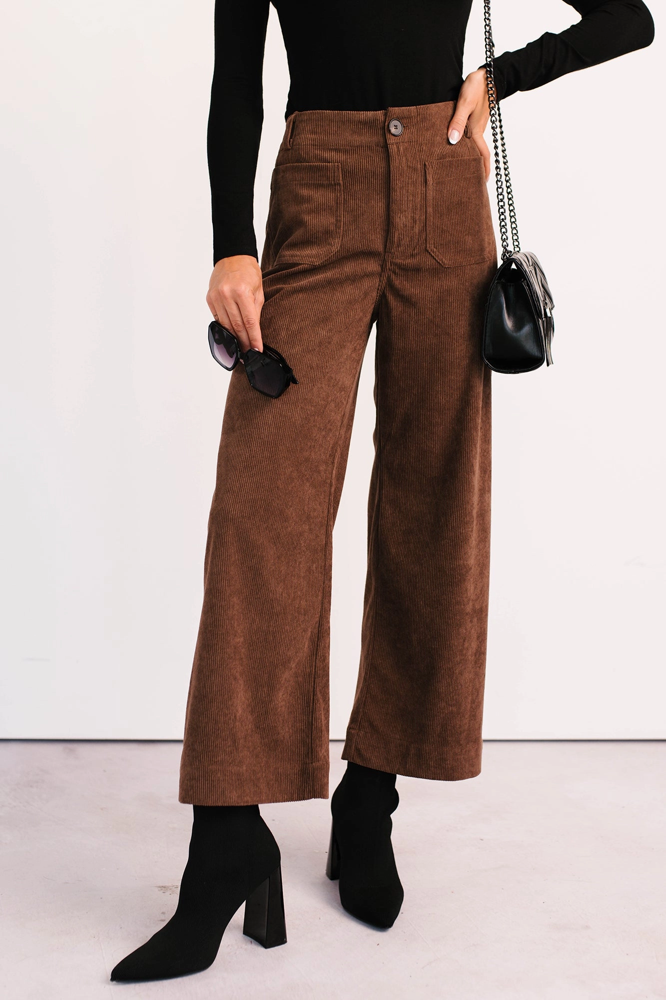 My Cup Of Tea Corduroy Pants (Mocha Mousse) Breathable Weave Fabric Warm design