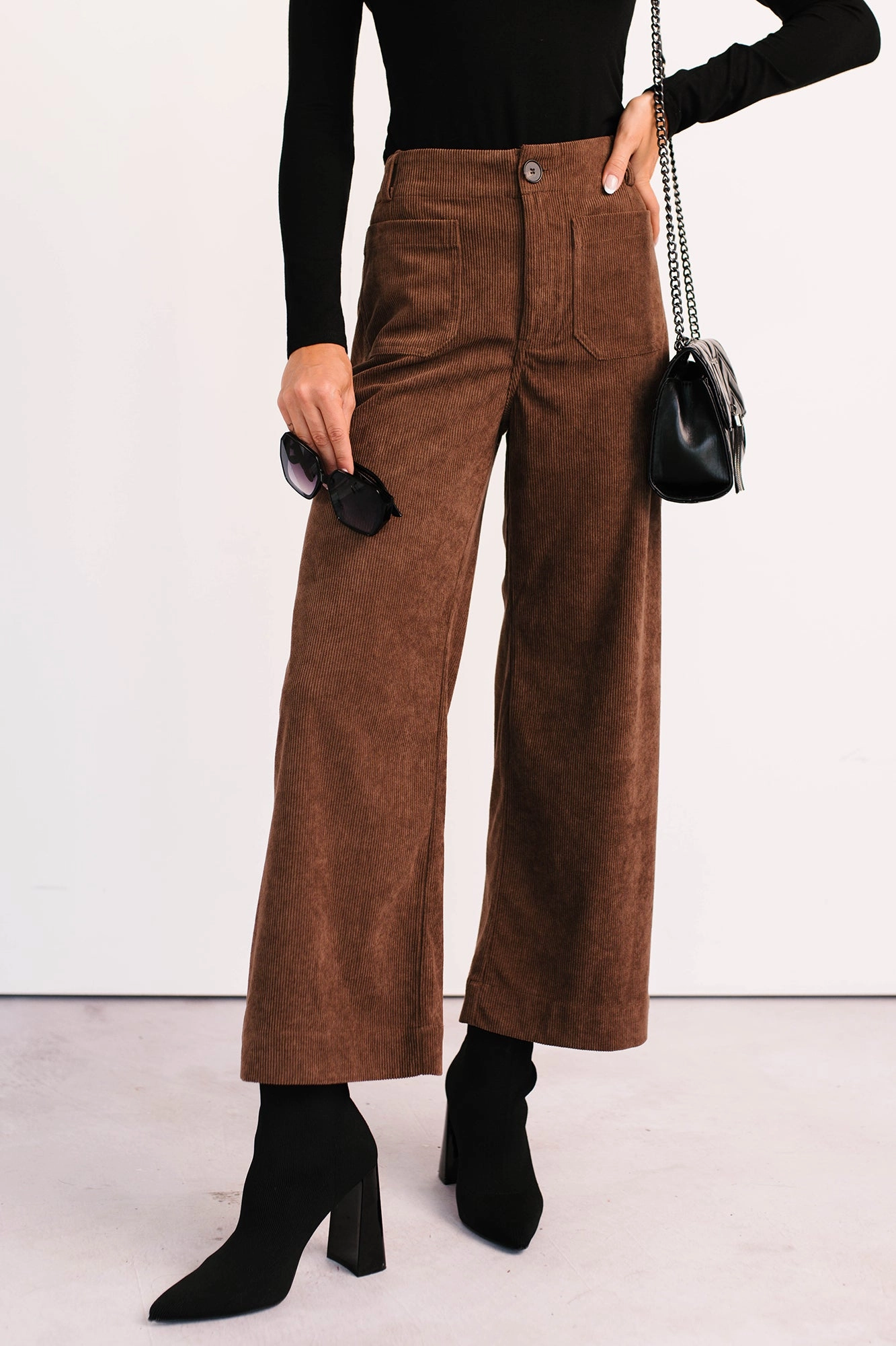 Flexible Movement My Cup Of Tea Corduroy Pants (Mocha Mousse)