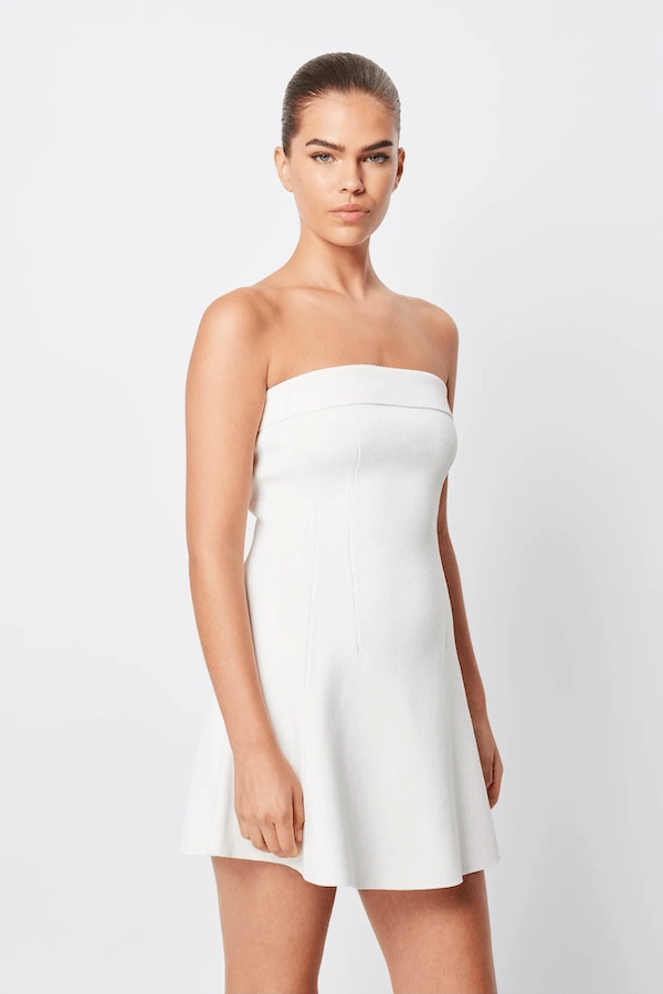 Minimalist Look Festive Mood Monaco Mini Dress White