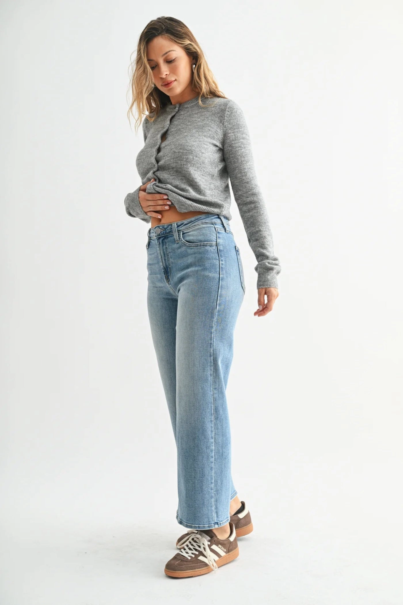 Winter Warmth Professional Wear MONICA WIDE LEG JEANS