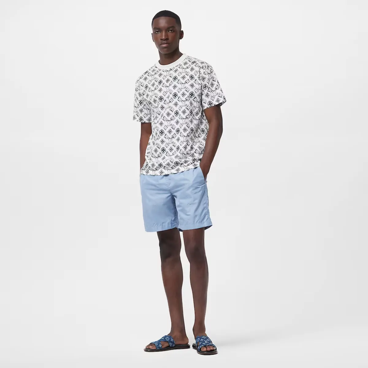Monogram Nylon Swim Board Shorts