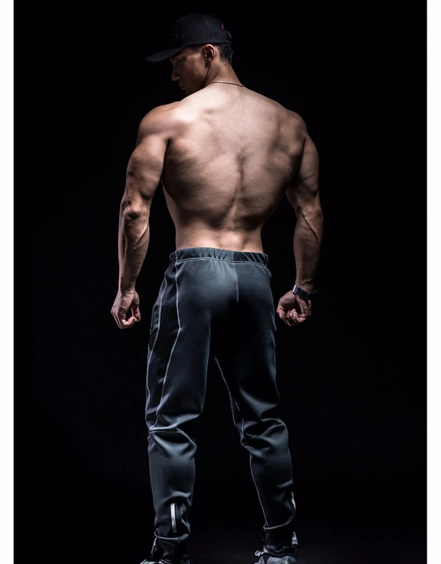 MONSTER GUARDIANS PANELED TRACK PANTS IN GREY