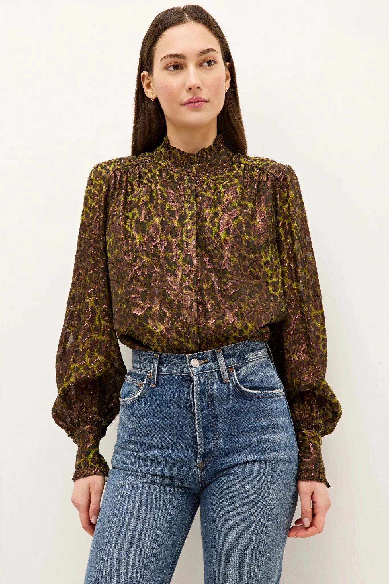 WrinkleFree Structure Elegant Look Montana Blouse Grasslands