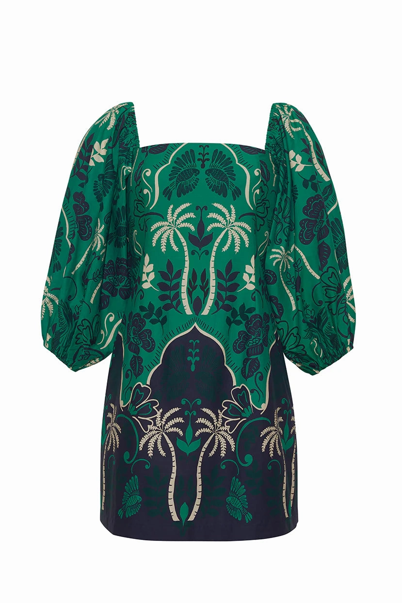 Montauk Dress Sanibel Island Green Feminine full-length gown loose silhouette