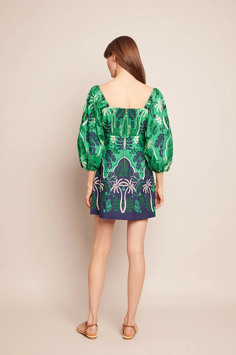Montauk Dress Sanibel Island Green Wool-Blend