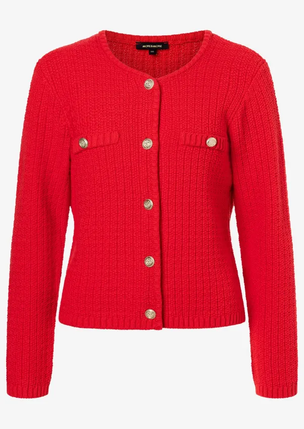 MORE AND MORE<BR>
Cardigan<BR>
Red<BR>