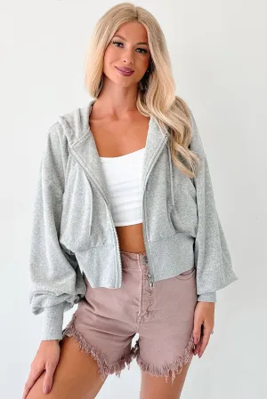 Morning Moods Signature 8 Zip-Up Hoodie Jacket (Grey) Formal Wear BreathableMeshInsert