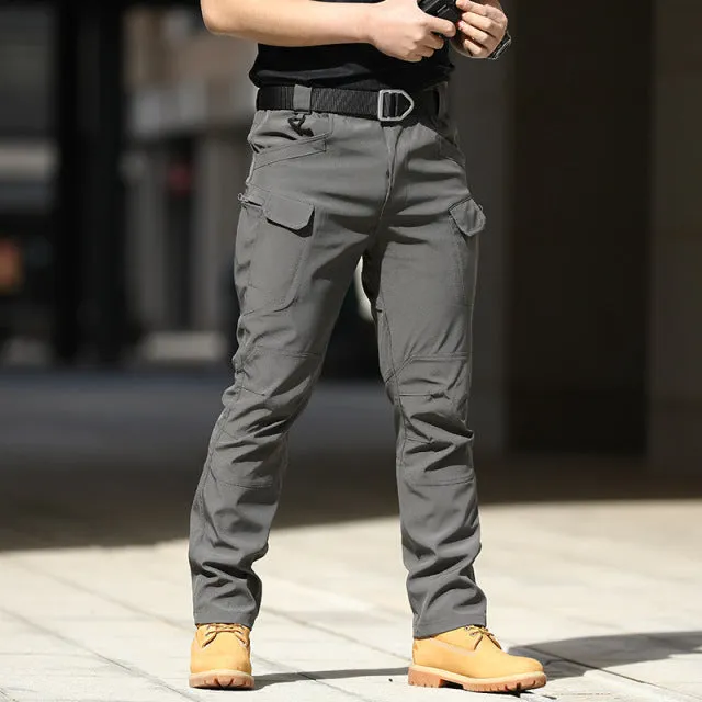 Multi Pocket Elastic Cargo Pants
