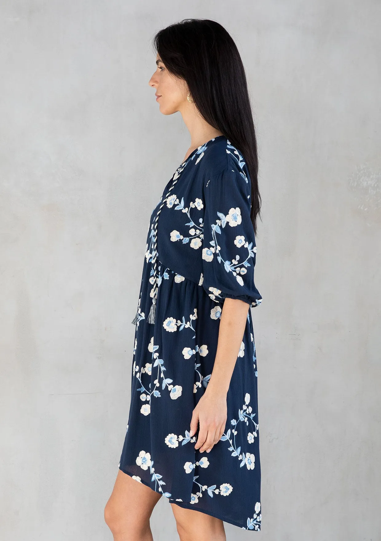 Nantucket Embroidered Mini Dress