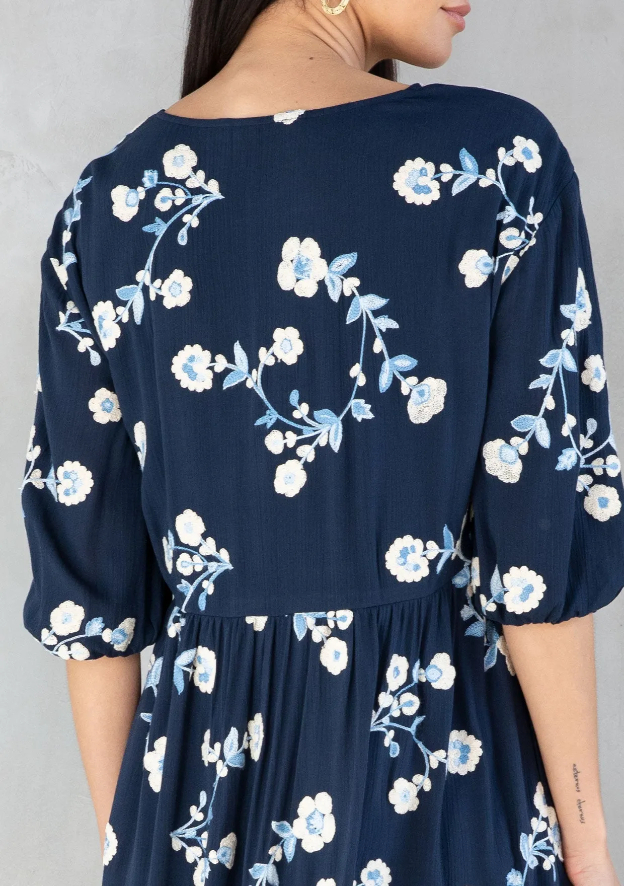 Nantucket Embroidered Mini Dress