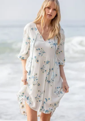 Nantucket Embroidered Mini Dress