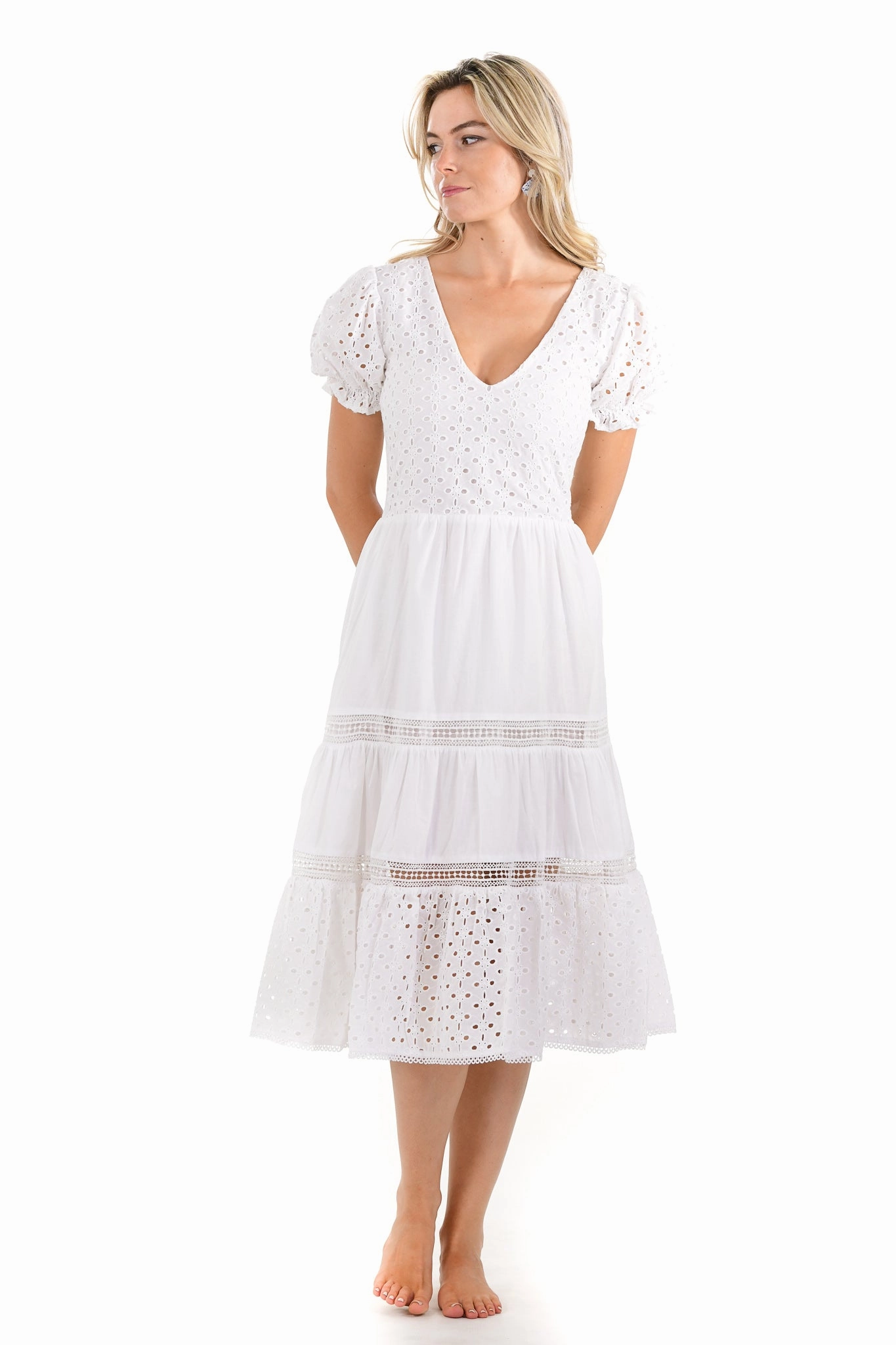 Natalie Dress / White sweet moment Soft Texture