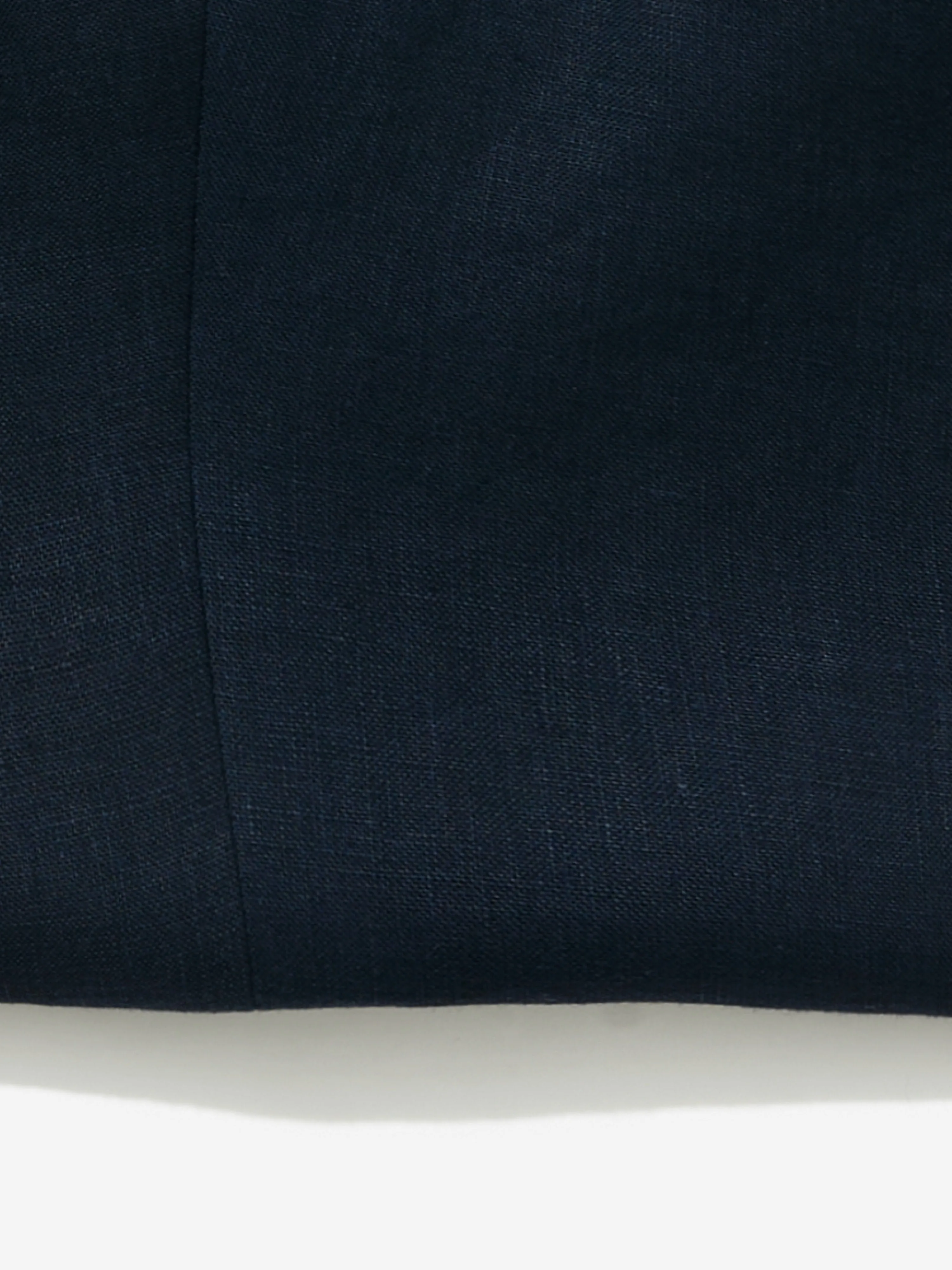 Navy Linen Gurkha Trousers (Tapered Fit)