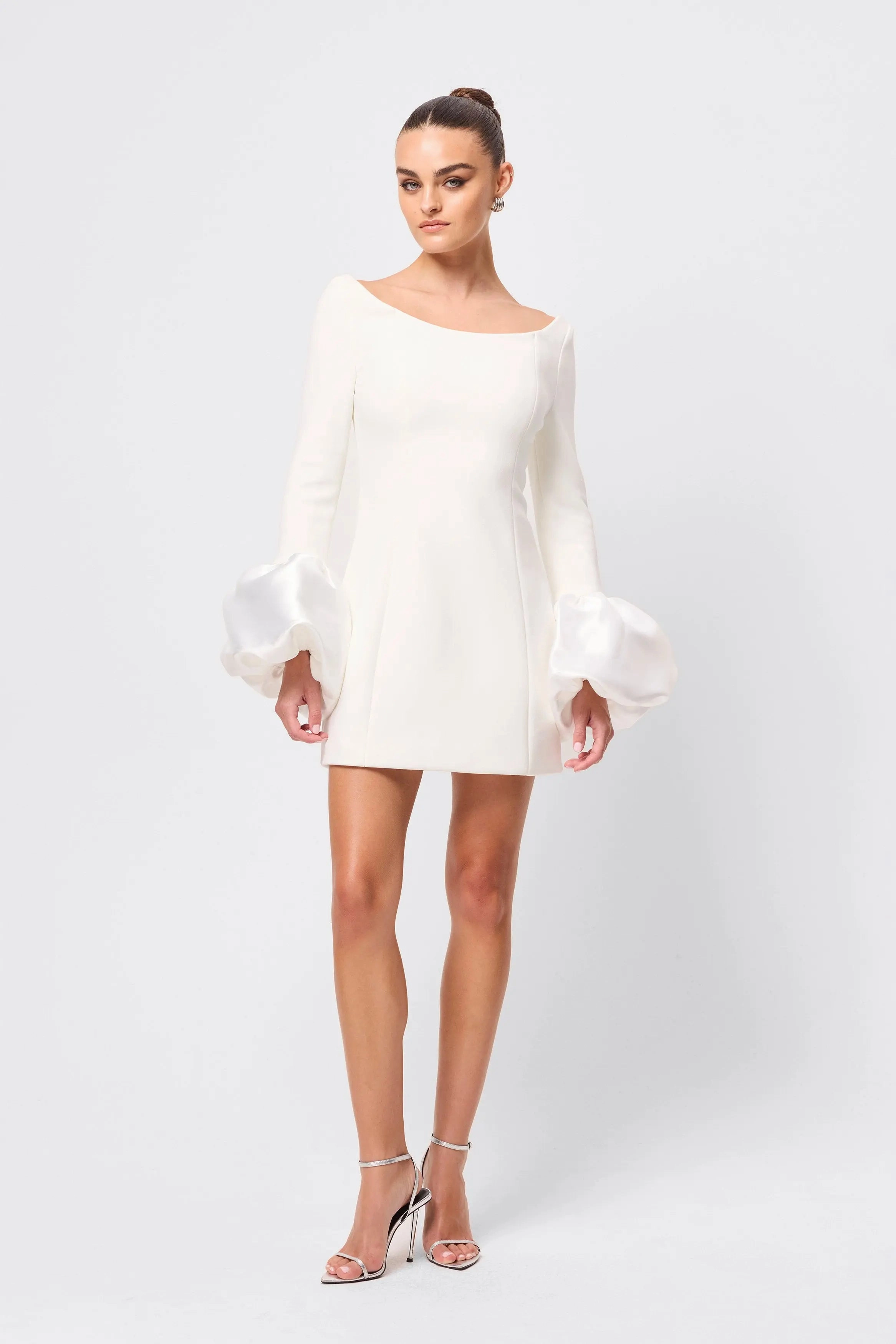 Light Coral On My Mind Mini Dress White