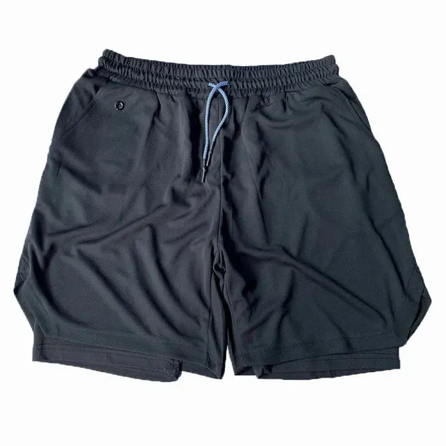 Newest Running Shorts Men 2 in 1 Training Gym