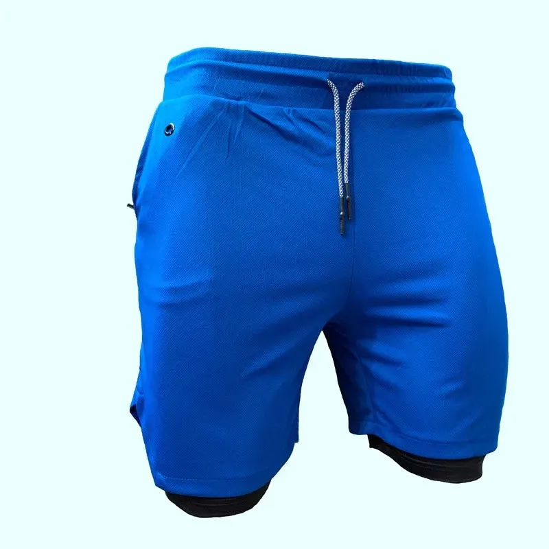 Newest Running Shorts Men 2 in 1 Training Gym