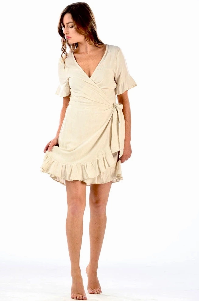 Trendy midi dress Event Mood Newport Dress / Oatmeal