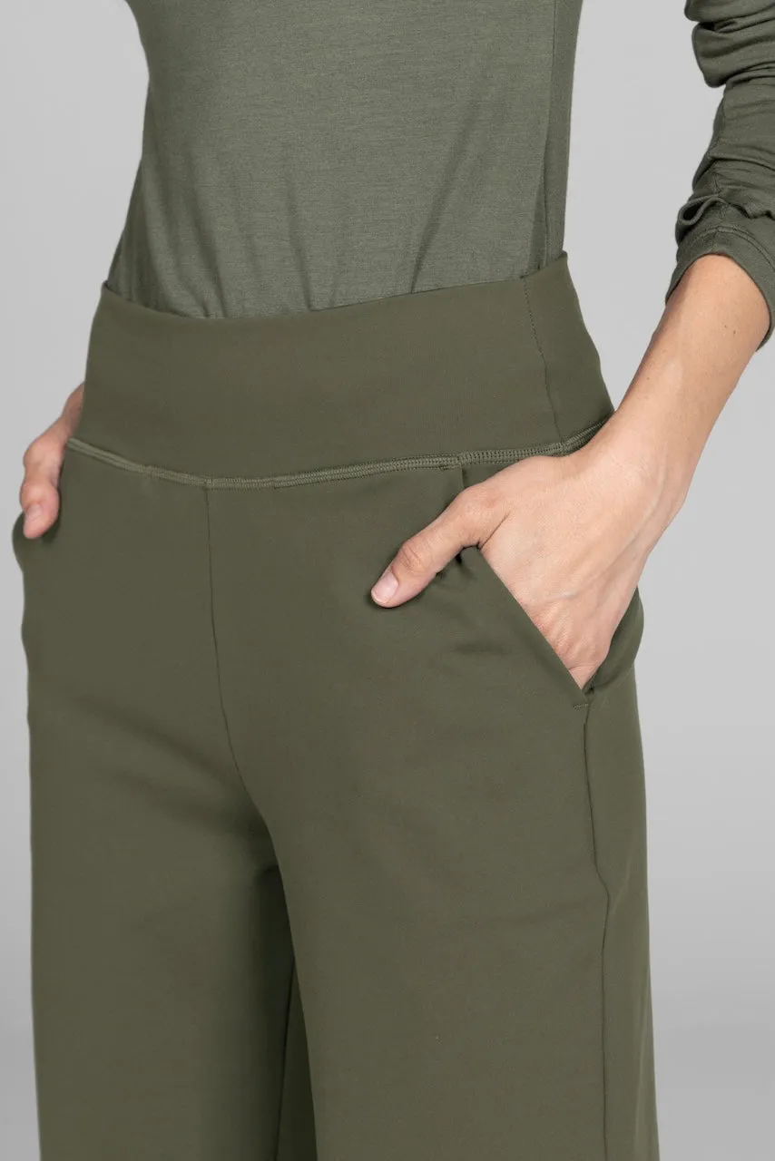 NINA STRAIGHT LEG PANT: FOREST NIGHT