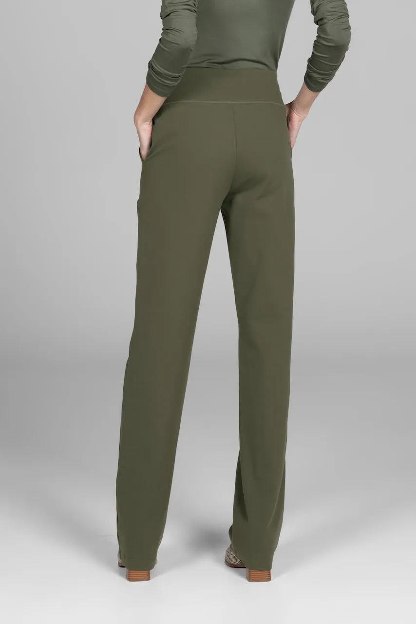 NINA STRAIGHT LEG PANT: FOREST NIGHT