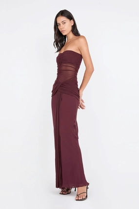 All Time Noemi Strapless Dress Plum