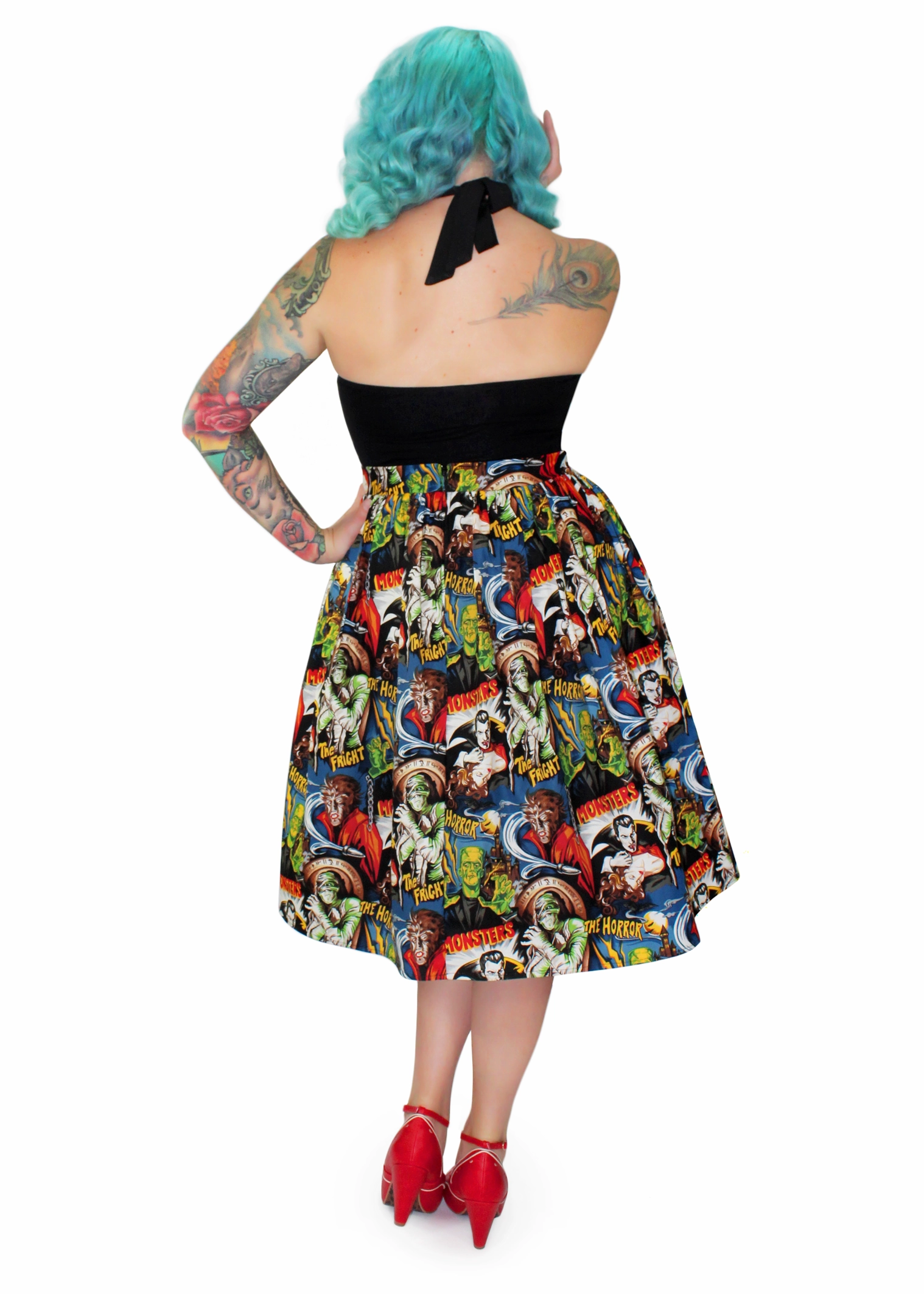 Pleated Circle Skirt - Hollywood Monster #HPCSM Water resistant coating