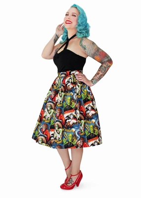 Winter Layering Pleated Circle Skirt - Hollywood Monster #HPCSM