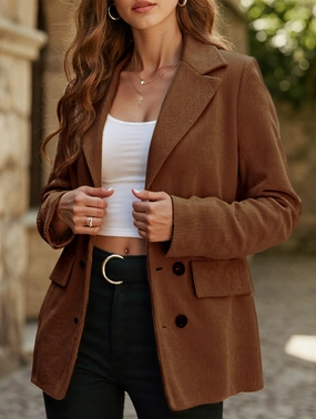 Versatile corduroy blazer NonChafeCollarTech