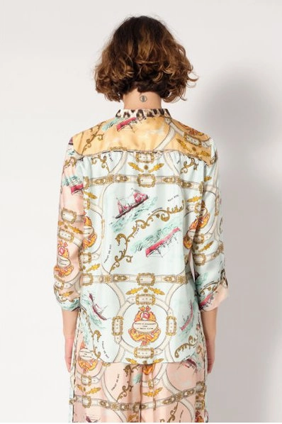 Jeanne Mix Attachment Rose TurtleneckDesign