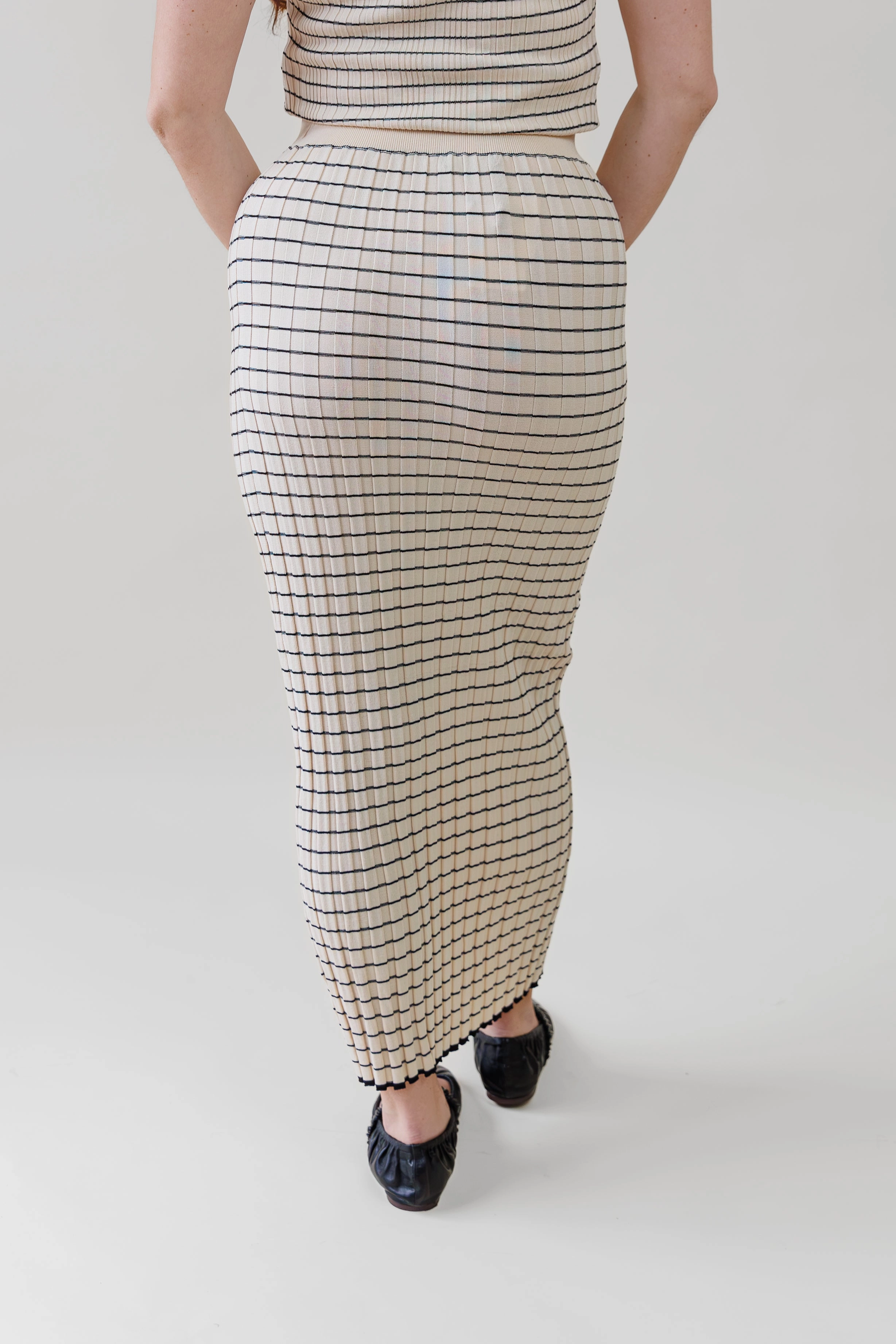 NOVA STRIPED SKIRT Wrap style