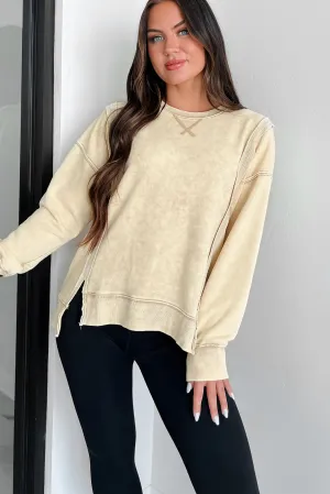 Classic Tank Nyx Mineral Wash Sweatshirt (Beige)
