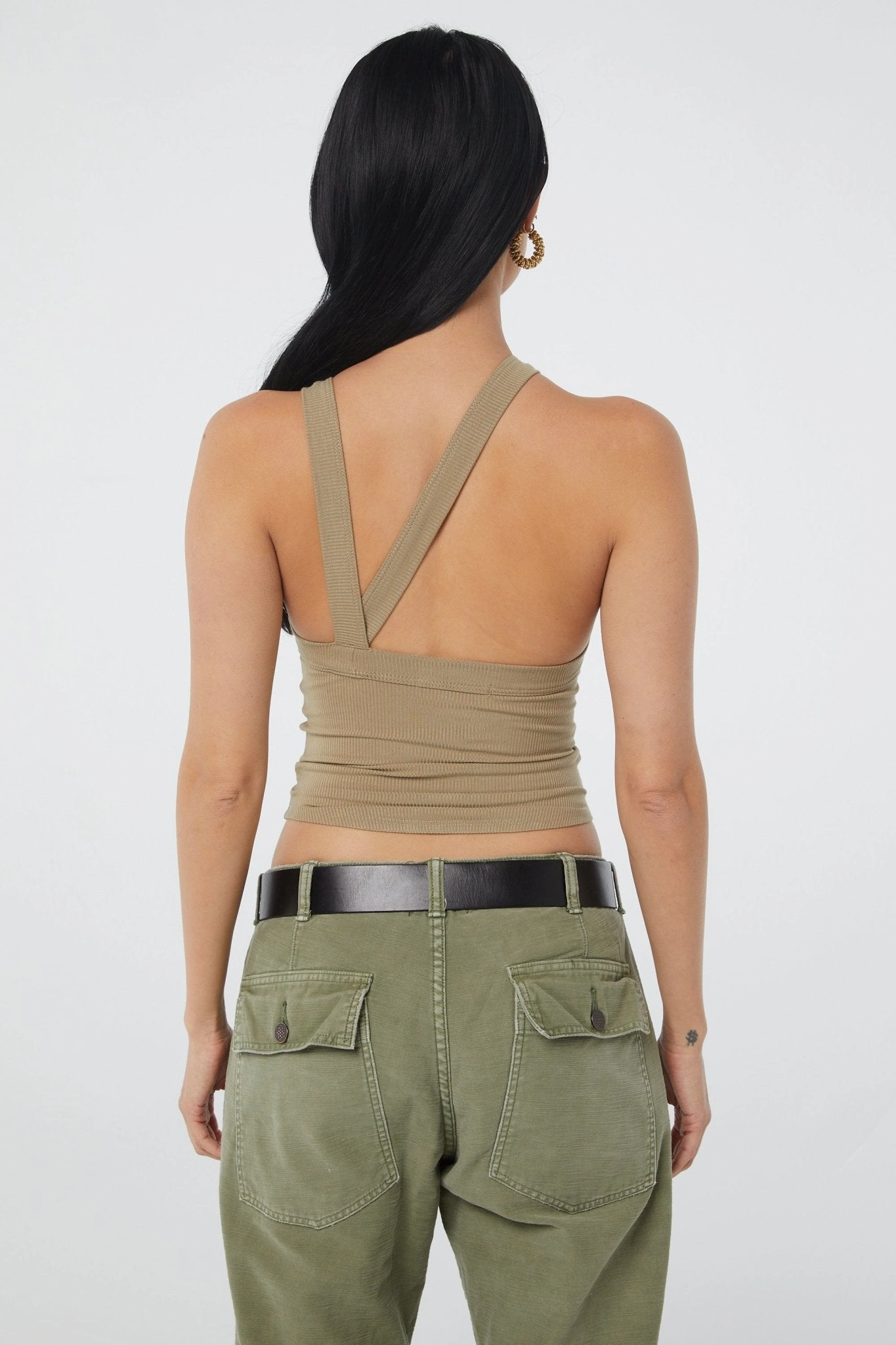 XIMENO TANK TOP StretchMaterial Flatlock Stitching Technique