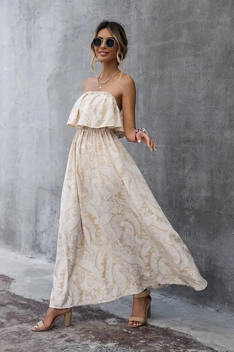 Off The Shoulder Chiffon Dress