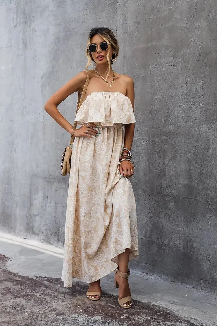Off The Shoulder Chiffon Dress