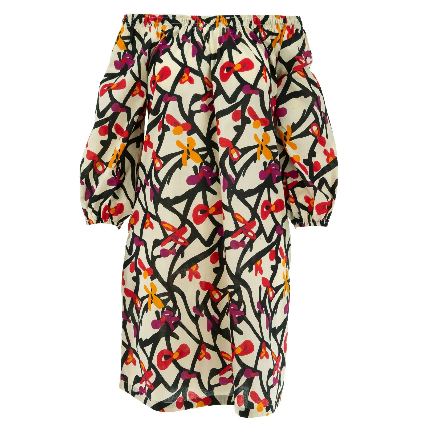 Off The Shoulder Dress - Wild Garden