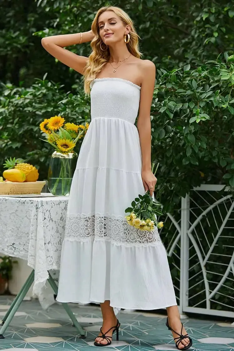 Off The Shoulder White Dress