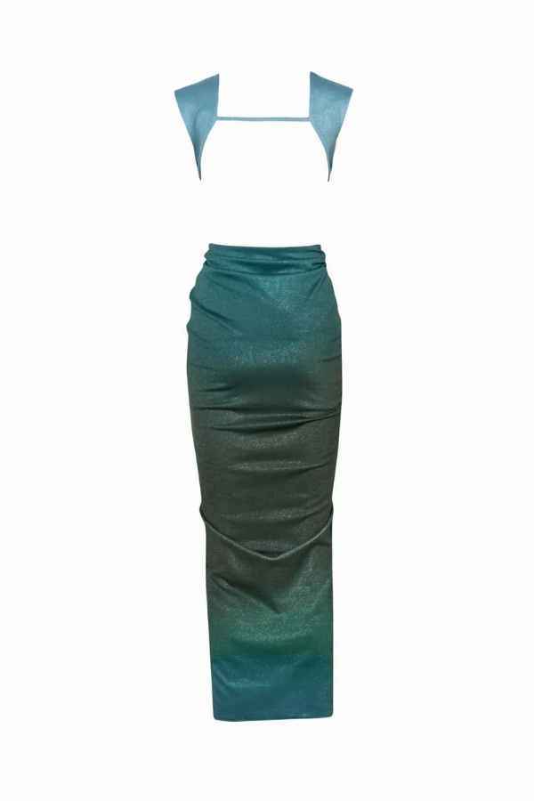 Feminine Structure Nia Dress Dark Lime
