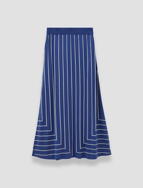 Fresh Look Geometric Jacquard Silk Blend Skirt