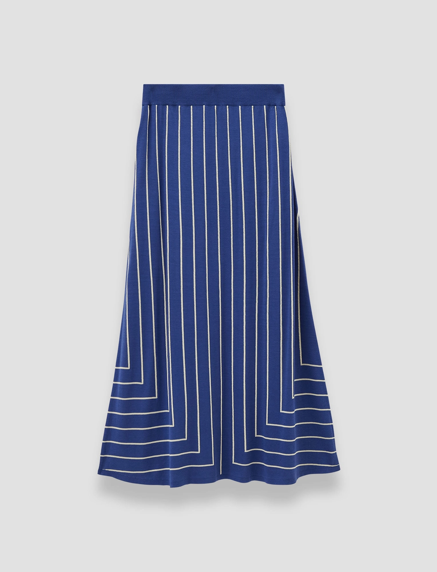 Casual Edge Fall Favorite Geometric Jacquard Silk Blend Skirt