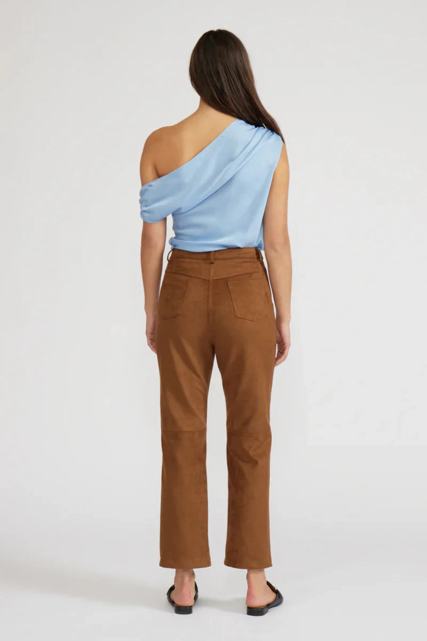 Printed design OLIVER TOFFEE SUEDE PANTS