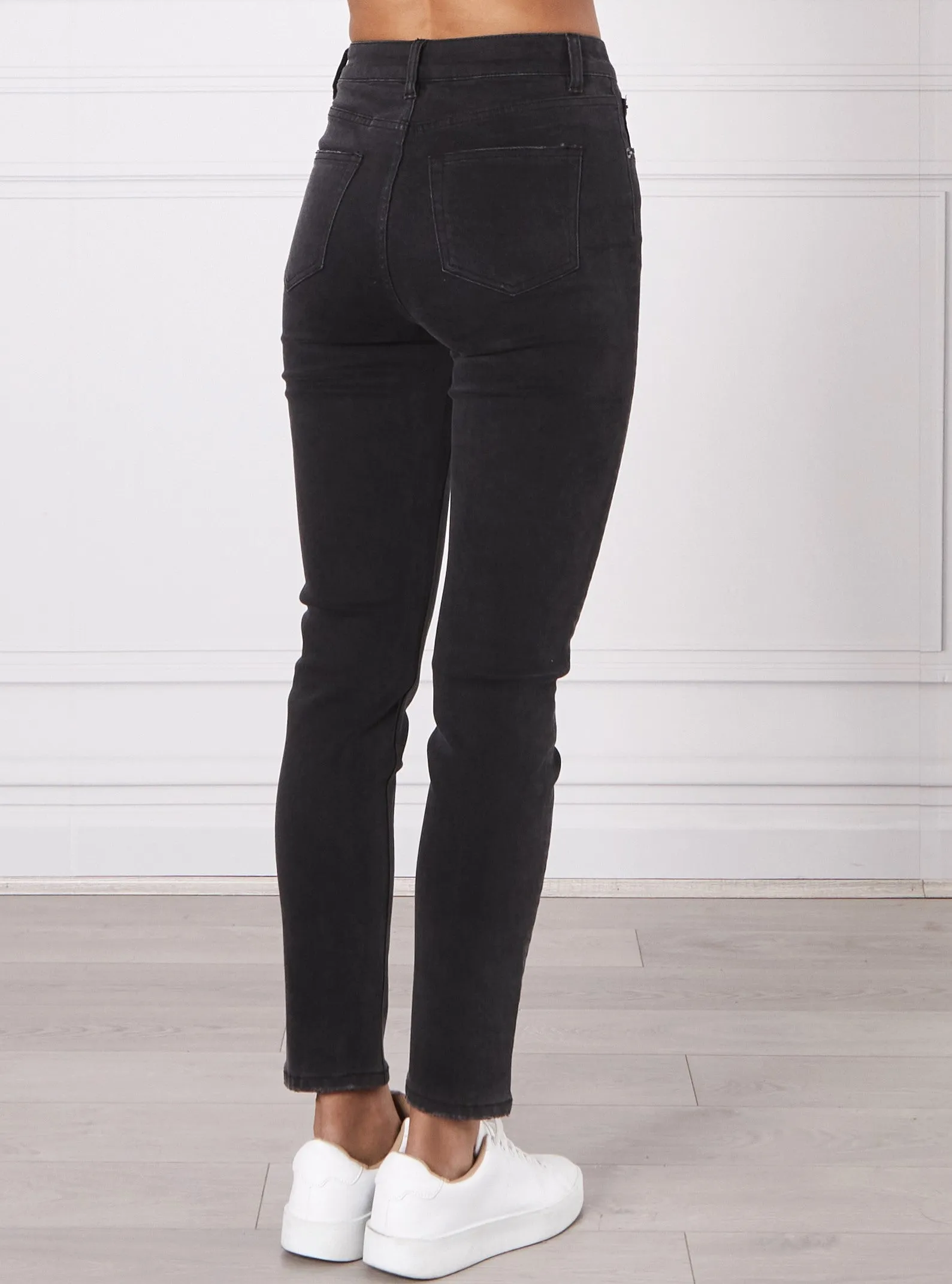 Olivia Mom Jeans - Black