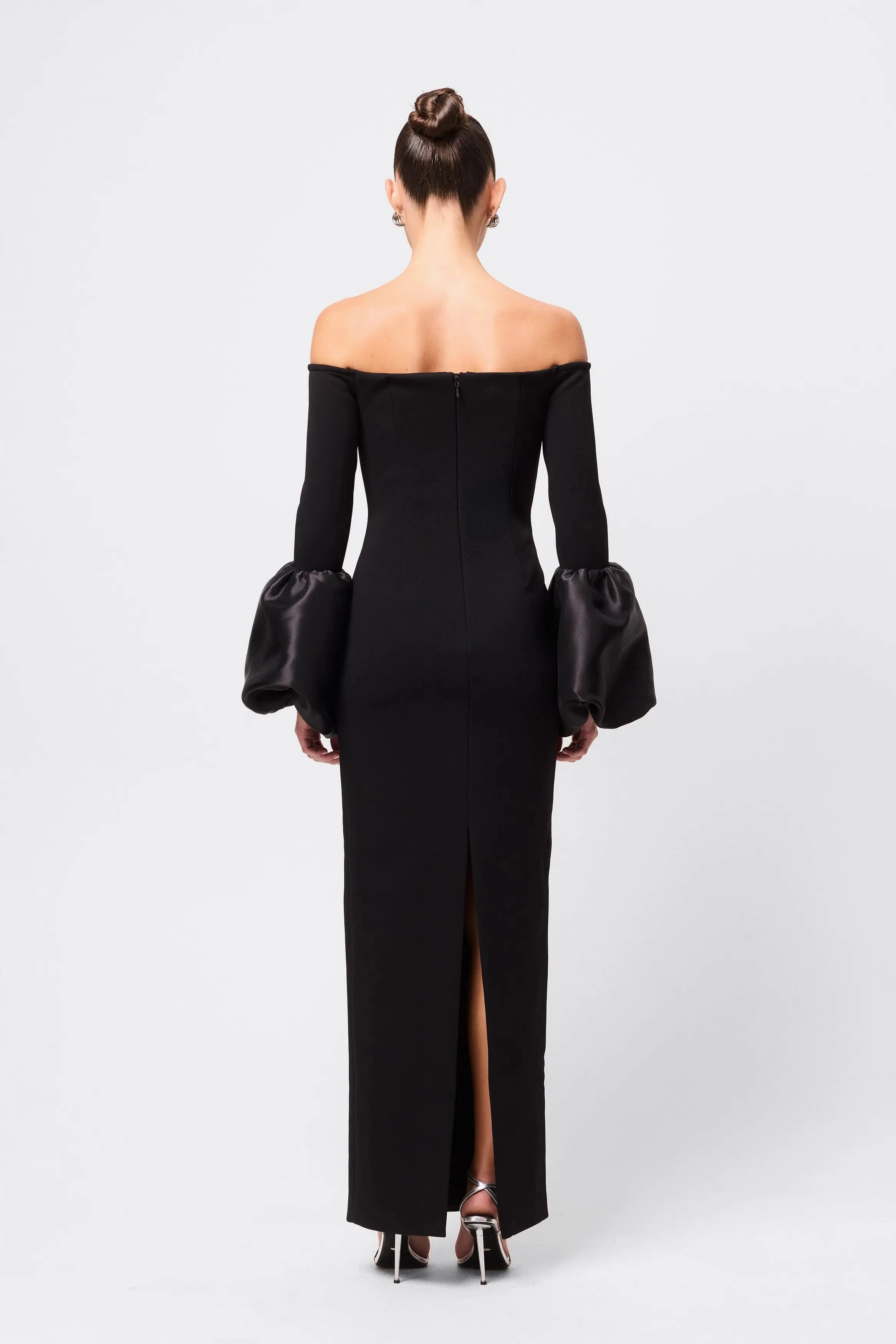 On My Mind Maxi Dress Black Sleek Appearance Chic and Cozy