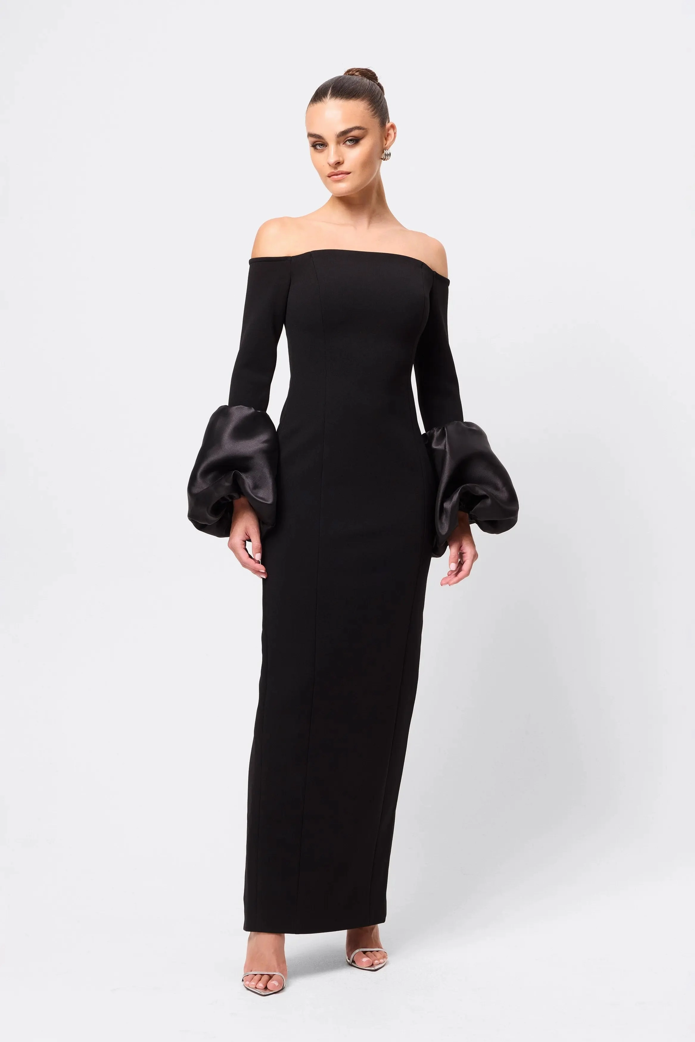 On My Mind Maxi Dress Black Minimal Core Relax Style