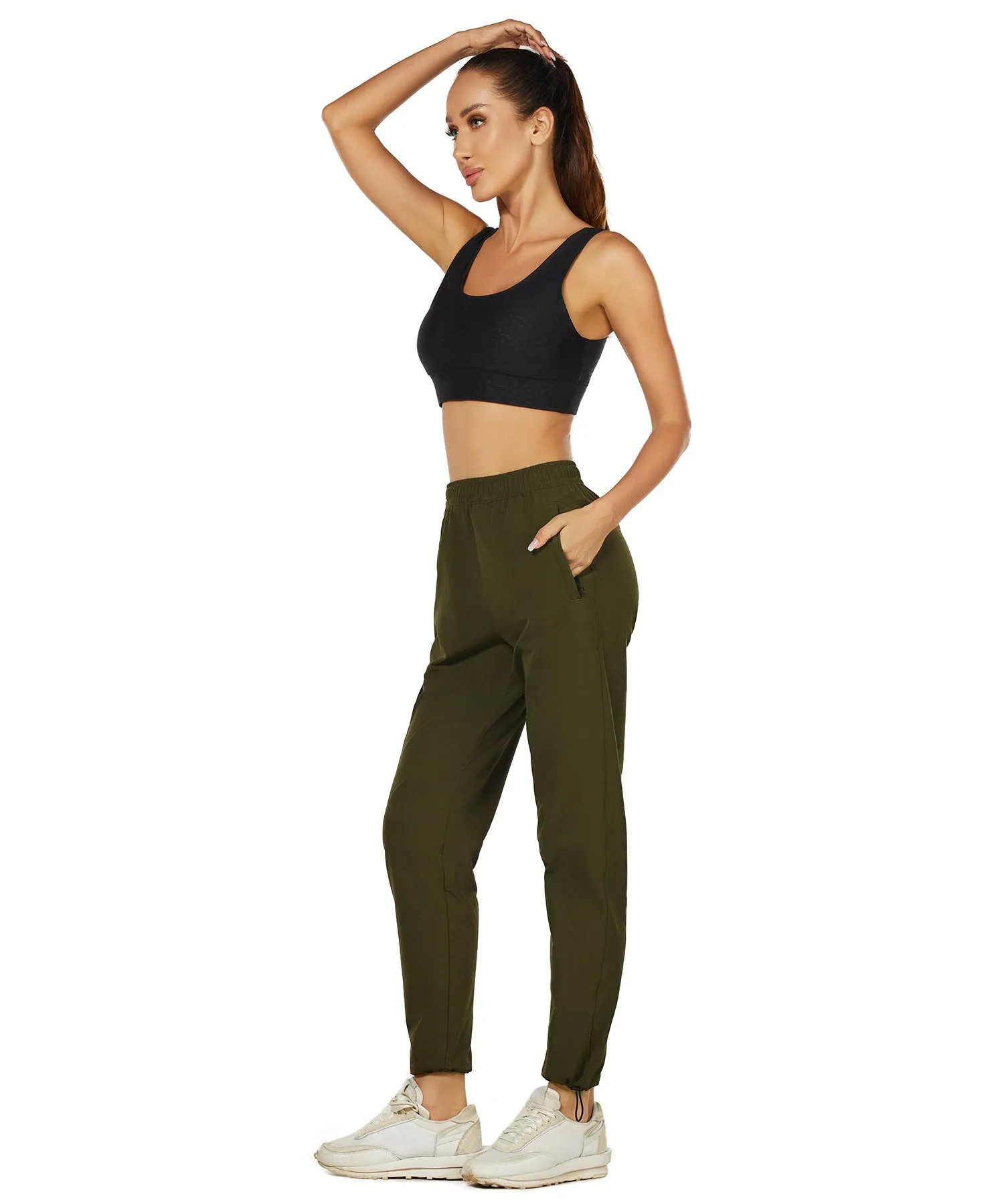 One for All High-Waisted Hiking Pants Army