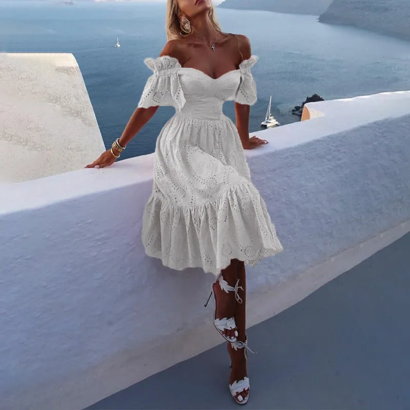 One-shoulder Hollow Out Dress
