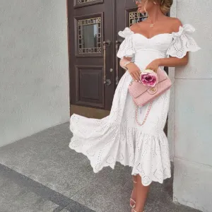 One-shoulder Hollow Out Dress