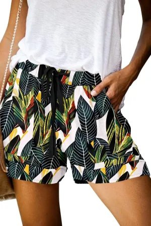 ONLYSHE Womens Casual Drawstring Shorts Summer Elastic Waist Shorts Pocketed Pants